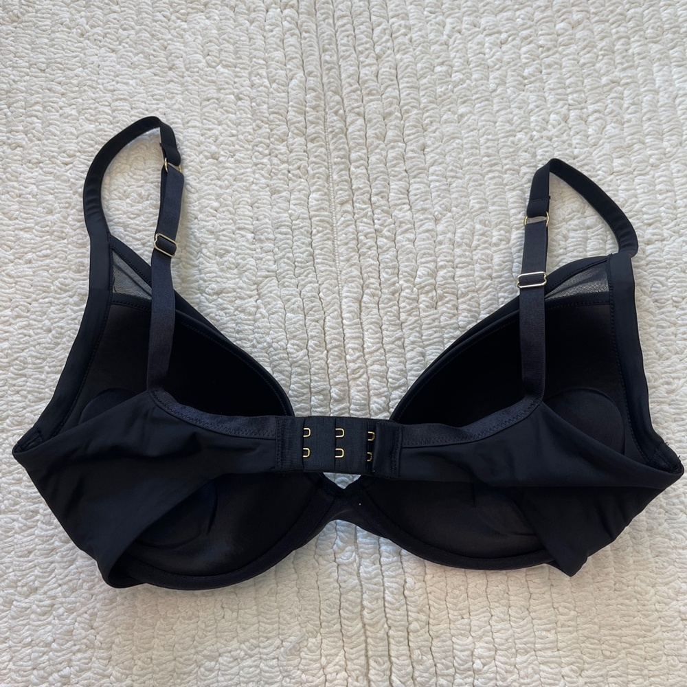 Third Love 24/7 Classic Contour Plunge Bra Size 32E Black Underwire - Picture 5 of 8
